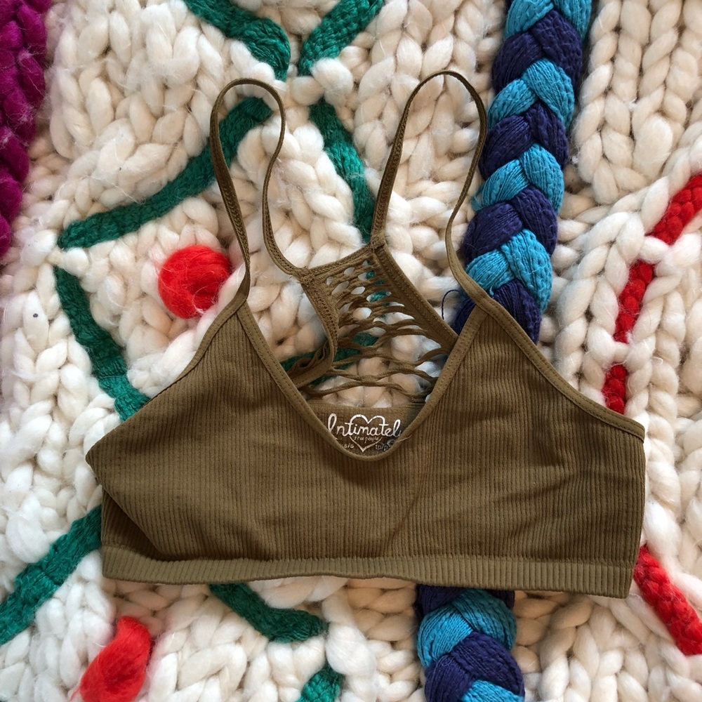 Free People Olive Bralette